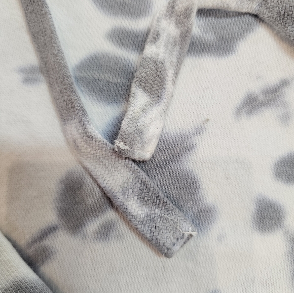 Marc New York Performance Tie-Dye Hoodie Women’s Large Gray White Pullover - Picture 5 of 11